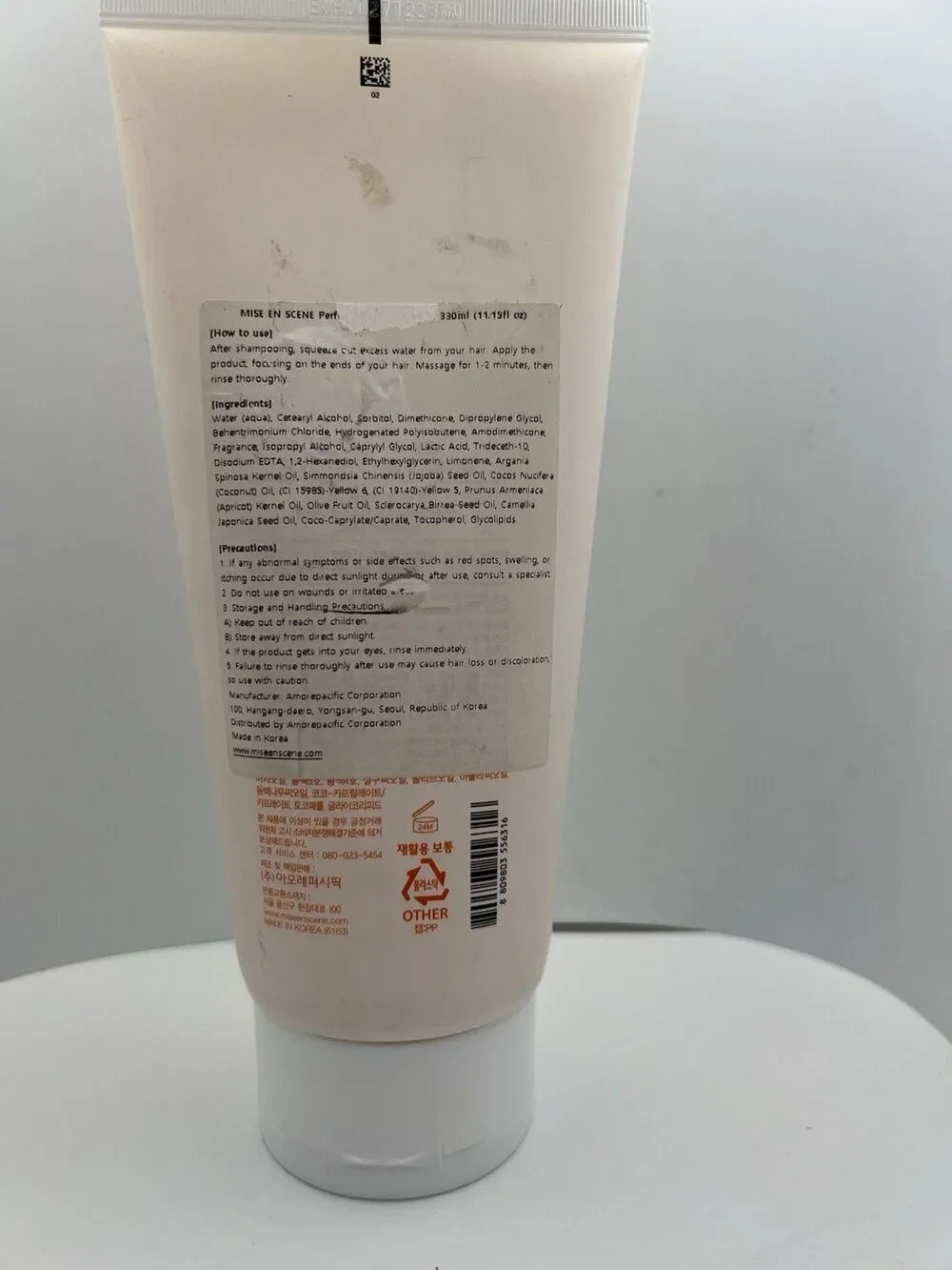 AMORE PACIFIC Miseenscene Perfect Serum Treatment 180ml Damage Hair Care NEW